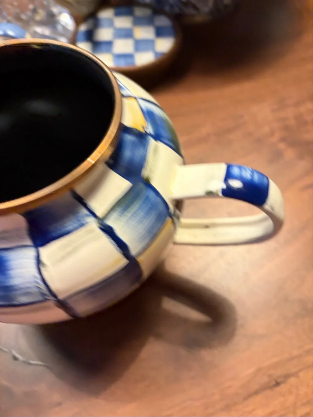 Mackenzie Childs small Ceramic Teapot